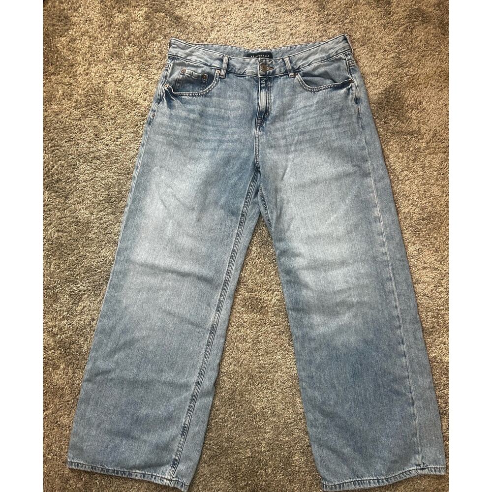 Aeropostale Baggy Wide Leg Size 10 Short 100% Cotton Inseam 29